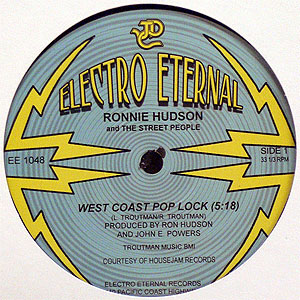 iڍ F RONNIE HUDSON / DR. DRE & THE UNKOWN D.J.(12) WEST COAST POP LOCK / SCRATCHIN' 100 SPEAKERS