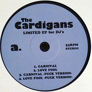 iڍ F THE CARDIGANS(12) LIMITED EP FOR DJ'S