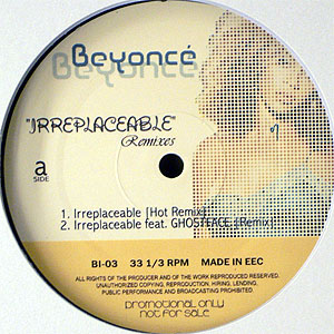 iڍ F BEYONCE(12) IRREPLACEABLE (HOT REMIX, SUNSHINE REMIX etcc)