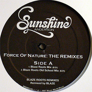 iڍ F SUNSHINE ANDERSON(12) FORCE OF NATURE (HOUSE MIXES)