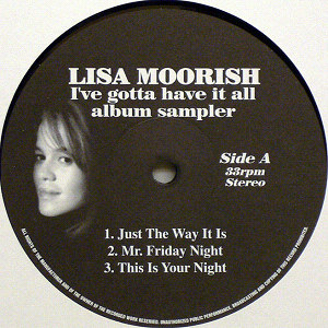 iڍ F LISA MOORISH(12) I'VE GOTTA HAVE IT ALL ALBUM SAMPLER