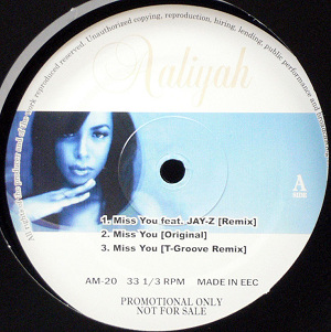 iڍ F AALIYAH(12) I MISS YOU / AT YOUR BEST