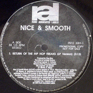 NICE & SMOOTH(12) RETURN OF THE HIP HOP FREAKS -DJ機材アナログ