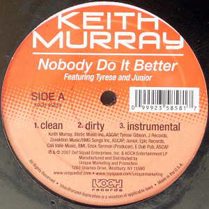 iڍ F KEITH MURRAY(12) NOBODY DO IT BETTER/HUSTLE ON