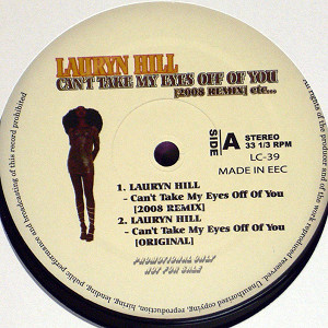 iڍ F LAURYN HILL(12) CAN'T TAKE MY EYES OFF OF YOU -N̓ɗĂ- [2008 REMIX] etcc