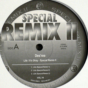商品詳細 ： DES'REE(12) LIFE / IT'S OKAY (SPECIAL REMIX)