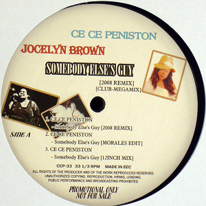 商品詳細 ： CE CE PENISTON / JOCELYN BROWN(12) SOMEBODY ELSE'S GUY [REMIX]