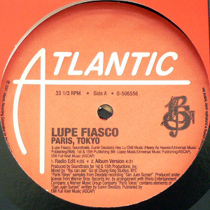 商品詳細 ： LUPE FIASCO(12) PARIS TOKYO