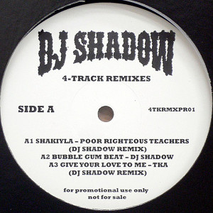 商品詳細 ： DJ SHADOW(12) 4 TRACK REMIXES