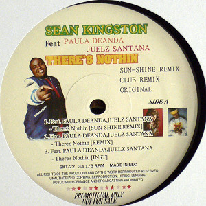 iڍ F SEAN KINGSTON(12) THERE'S NOTHIN [SUN-SHINE REMIX,CLUB REMIX,ORIGINAL]