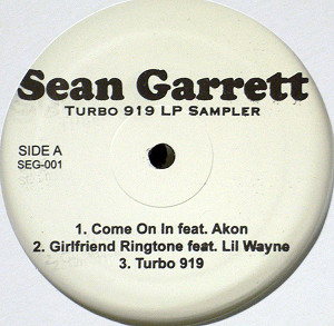 商品詳細 ： SEAN GARRETT(12) TURBO 919 LP SAMPLER