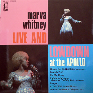 商品詳細 ： MARVA WHITNEY(LP) LIVE AND LOWDOWN