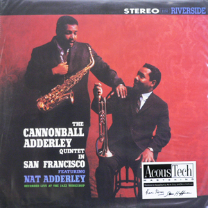 商品詳細 ： CANNONBALL ADDERLEY QUINTET　(キャノンボール・アダレイ)　(LP2枚組 180g重量盤)　タイトル名：IN SAN FRANCISCO
