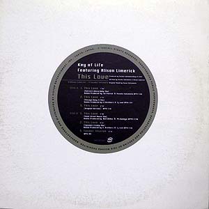 商品詳細 ： 【USED・中古】KEY OF LIFE FEAT. ALISON LIMERICK(12)THIS LOVE