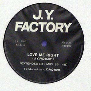 商品詳細 ： 【USED】J.Y.FACTORY(12)LOVE ME RIGHT