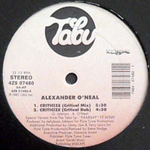 商品詳細 ： 【USED】ALEXANDER O'NEAL(12)CRITICIZE