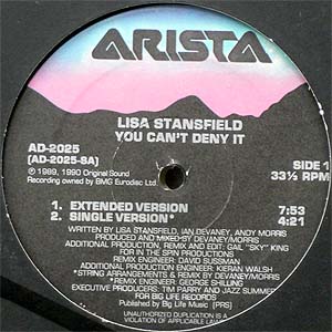 商品詳細 ： 【USED】LISA STANSFIELD(12) YOU CAN'T DENY IT