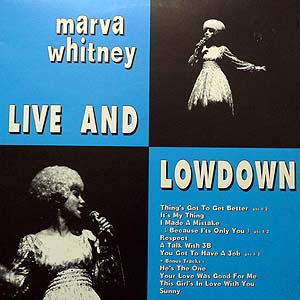 商品詳細 ： MARVA WHITNEY(LP)LIVE AND LOWDOWN