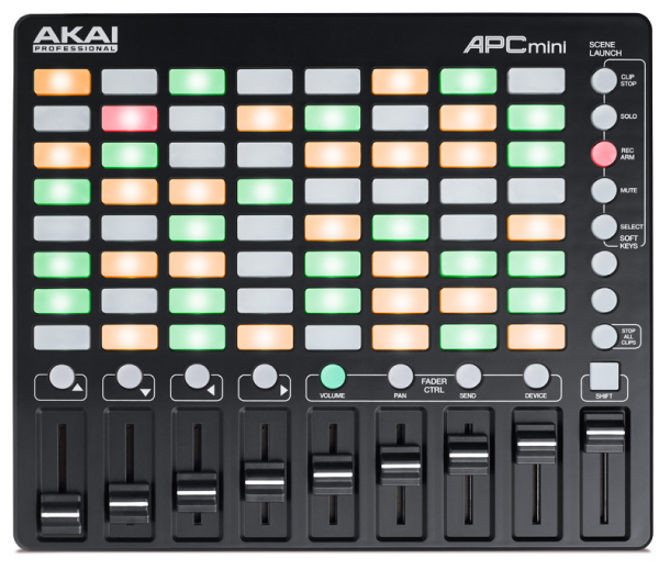 AKAI professionalのUSB MIDIコントローラー、APC MINIのご紹介ページ 
