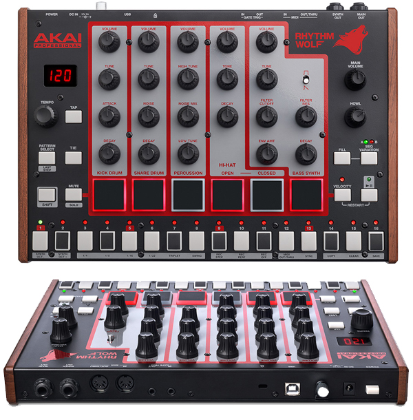 AKAI Professionalのアナログドラムマシーン、ベースシンセサイザー ...