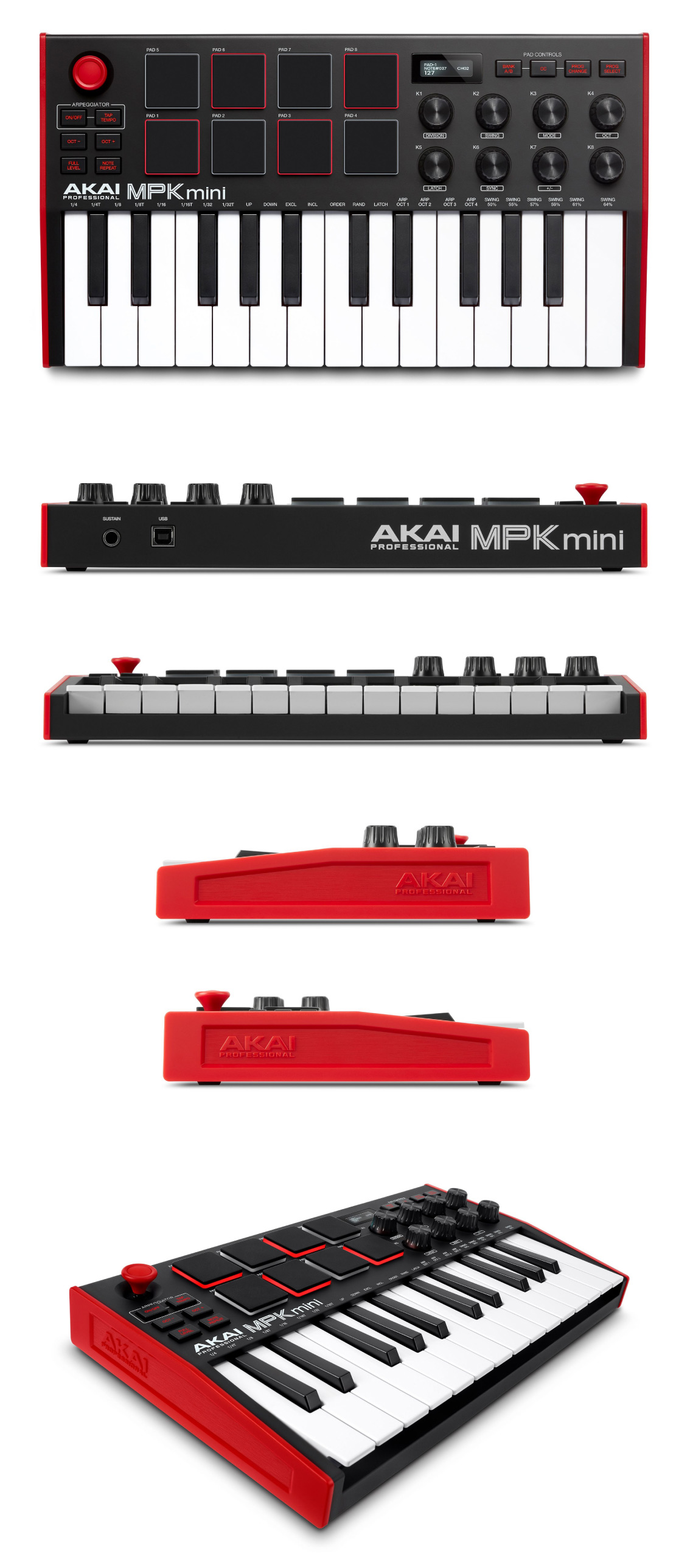 AKAI professionalのMIDIコントローラー、MPK Mini MK3 のご紹介です！