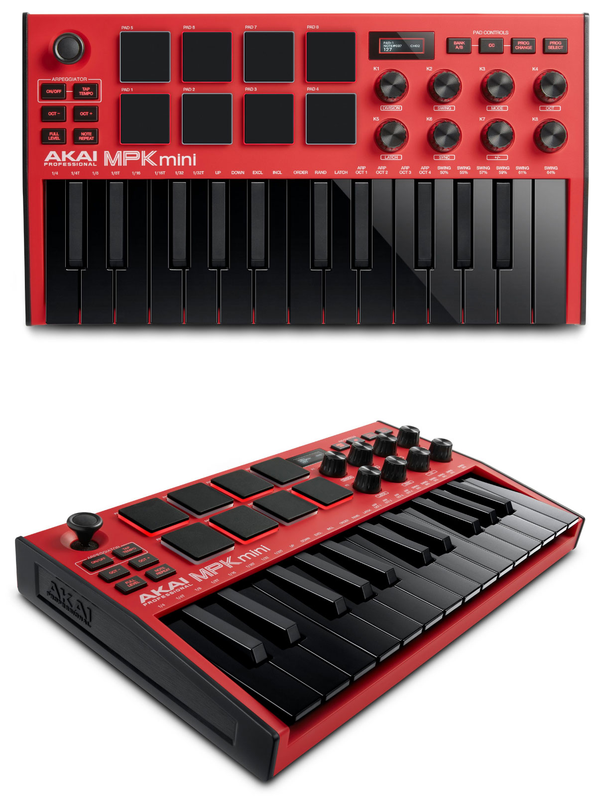 Akai Pro 25鍵ベロシティ対応 MPK mini mk3 限定色