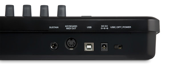 ALESIS QX25 接続面