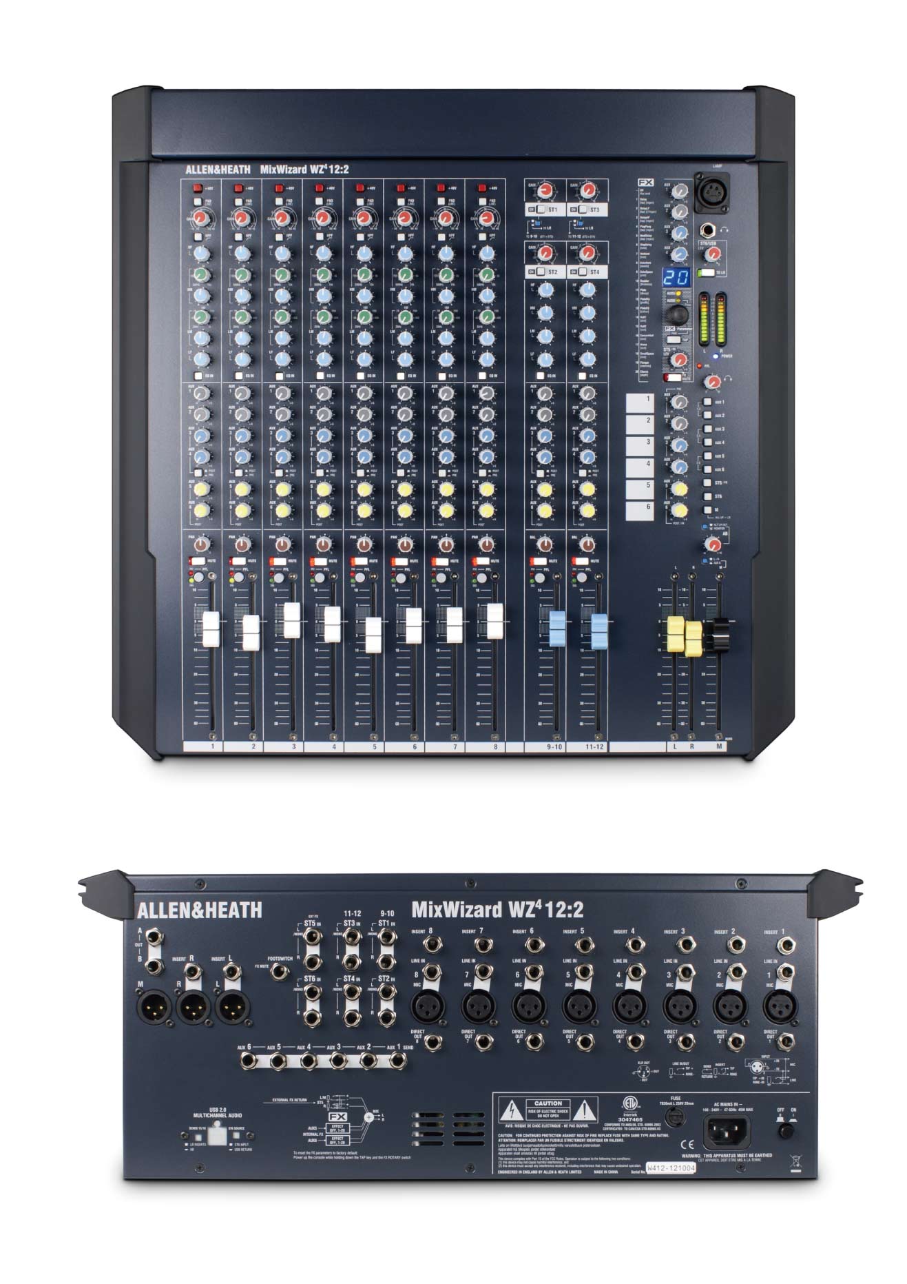 音質も最高峰のALLEN&HEATHのPAミキサー、MixWizard WZ4 12：2が
