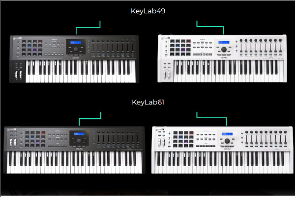 ARTURIAのMIDIキーボード、Keylab 49 MK2（49鍵盤）のご紹介です。