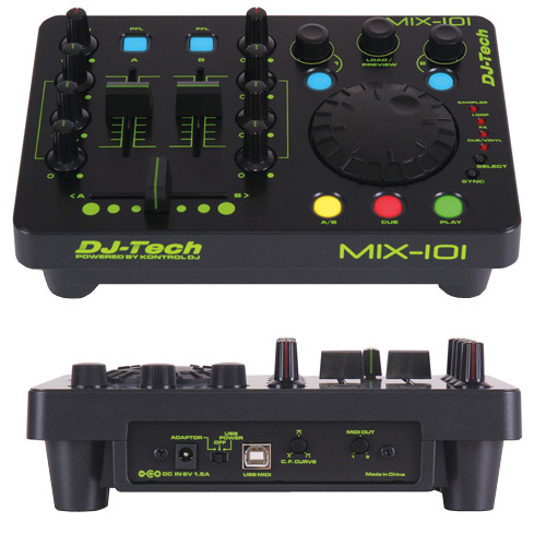 開封品】DJ-TECH/PCDJコントローラー/MIX-101 -DJ機材アナログレコード