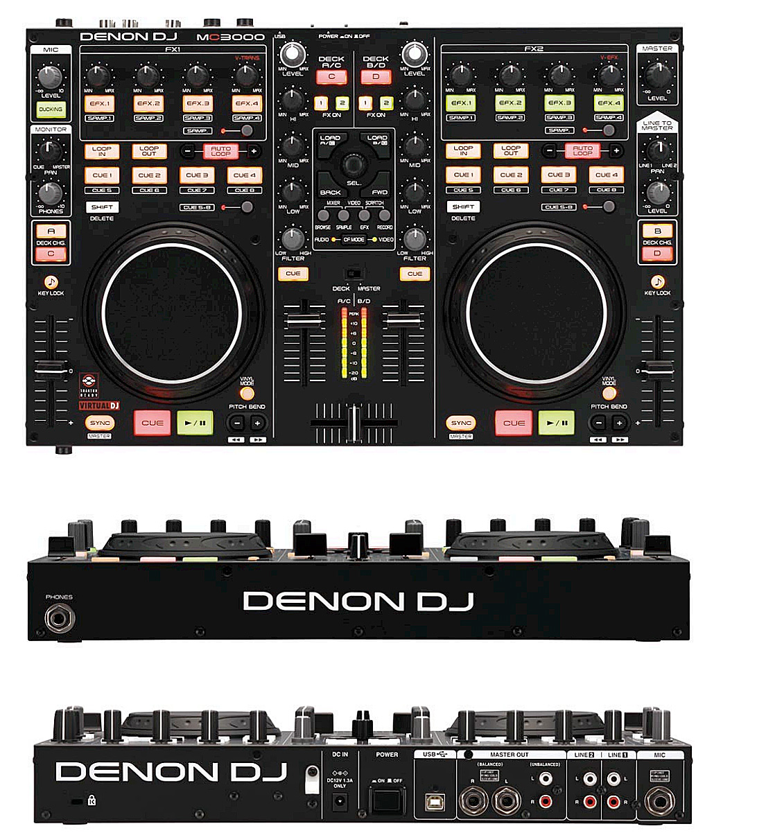 DENON/PCDJコントローラー/DN-MC3000 ☆非売品ホワイトパネル