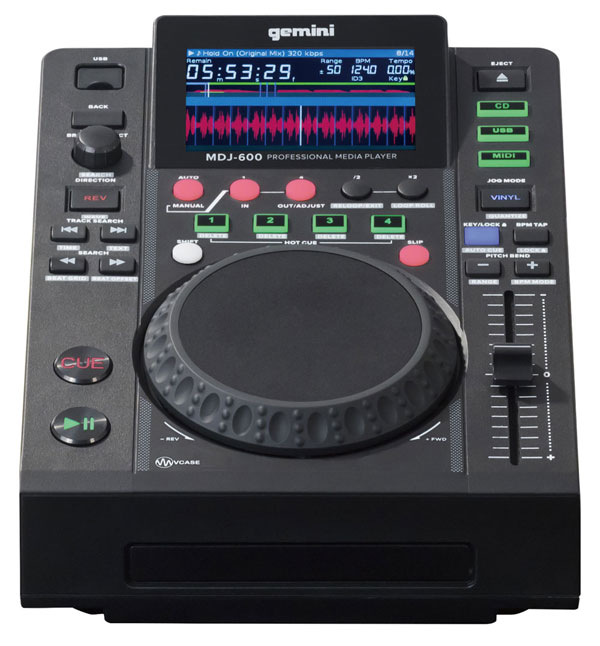 GEMINI「MDJ-600」CDJでありながらUSBメモリも使用可能なマルチDJ