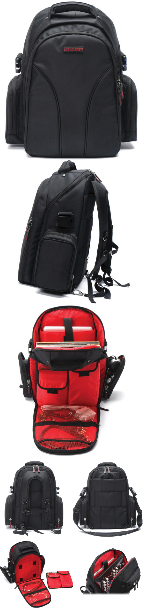 DJバッグ　ブラック　バックパック　マグマバッグス　機材　大容量　持ち運び Magma Bags ( マグマ バッグス ) Digi Stashpack - DJ向けバック