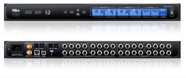 MOTUのAVBネットワーキングテクノロジー搭載Thunderbolt