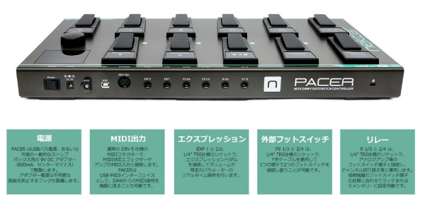 Nektar TechnologyのMIDIコントローラー、PACERのご紹介です。