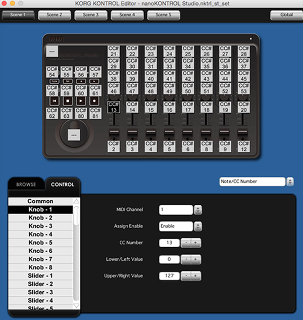 KORG nanoKONTROL Studio