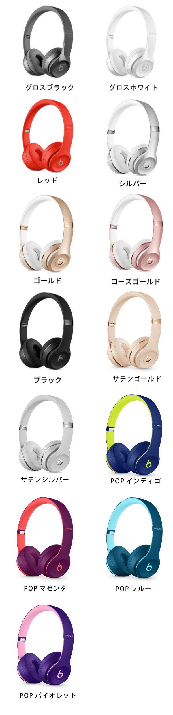 Beats Solo3 Wirelessヘッドフォン