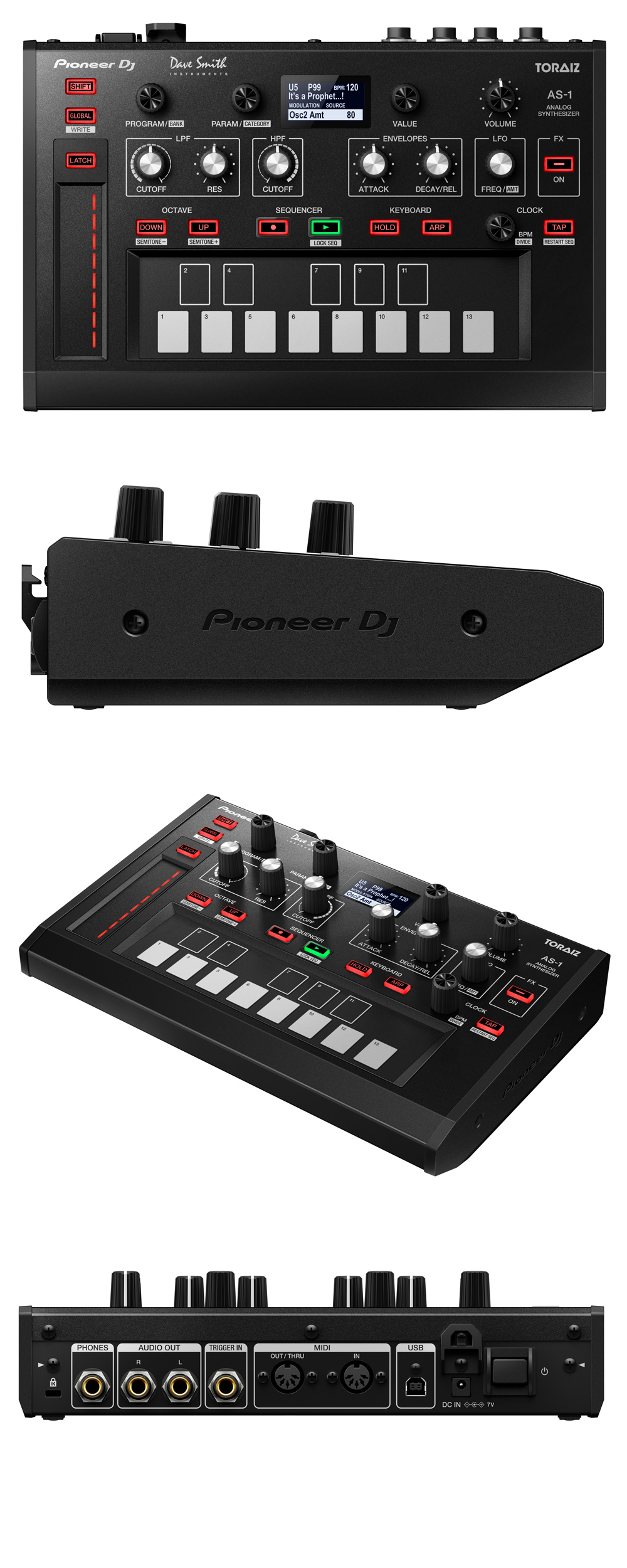 Pioneer DJから高品質アナログシンセサイザー「TORAIZ AS-1」が誕生