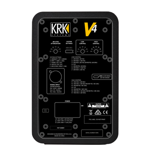 KRKの新たな標準モデルV Series 4 の4インチスピーカーのご紹介です！