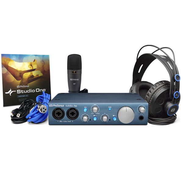配信機器・PA機器・レコーディング機器 PreSonus AudioBOX iTwo M7 Amazon.com: Presonus Audiobox iTwo Studio Bundle USB 2x2