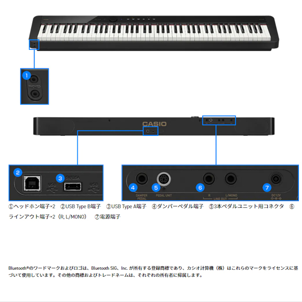 CASIO Privia PX-S1100WE