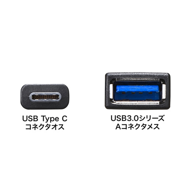 SANWA AD-USB26CAF(ブラック・7cm)
