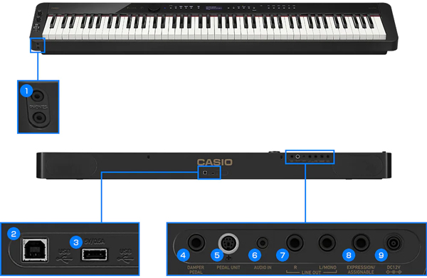 CASIO Privia PX-S3100BK