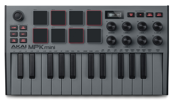 AKAI Professionalの大人気MPK mini MK3のスペシャルエディションのグレイカラーモデルをご紹介いたします！