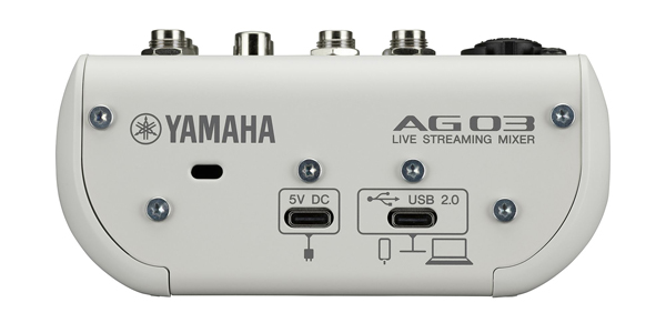 AG03 mk2 黒 YAMAHA オーディオインターフェース-