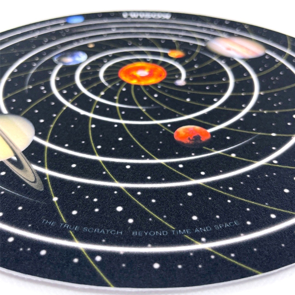 Dr. Suzuki KOSULI Colorful Spiral Dots & Solor System Pattern 12inch Slipmat(Xbv}bg2)