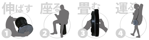 MINIMAX TELESCOPING STOOL