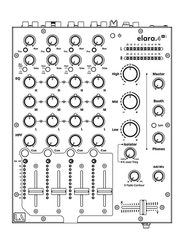 Union Audio/DJミキサー/elara.4 MK2）