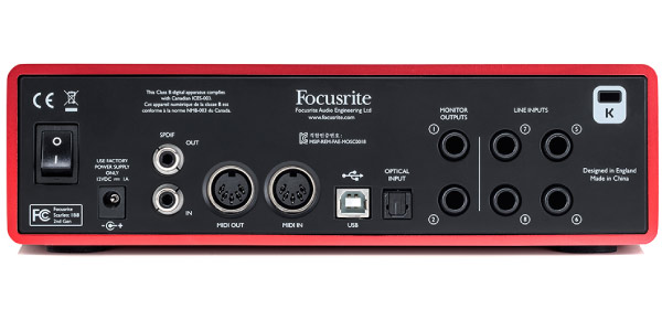 新品 Focusrite Scarlett 18i8 オーディオインターフェイス Focusrite Scarlett 8i6 3rd Gen 第3世代 オーディオ