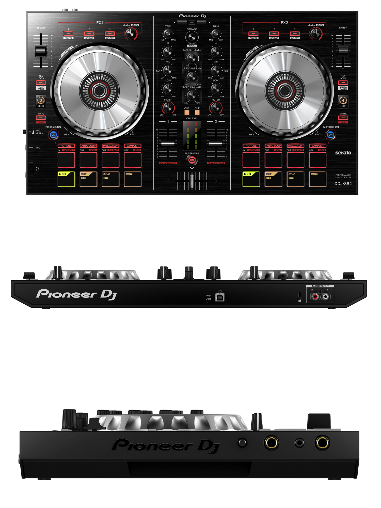 pioneer dj ddj-sb2/serat pcコントローラー 取説付き www ...